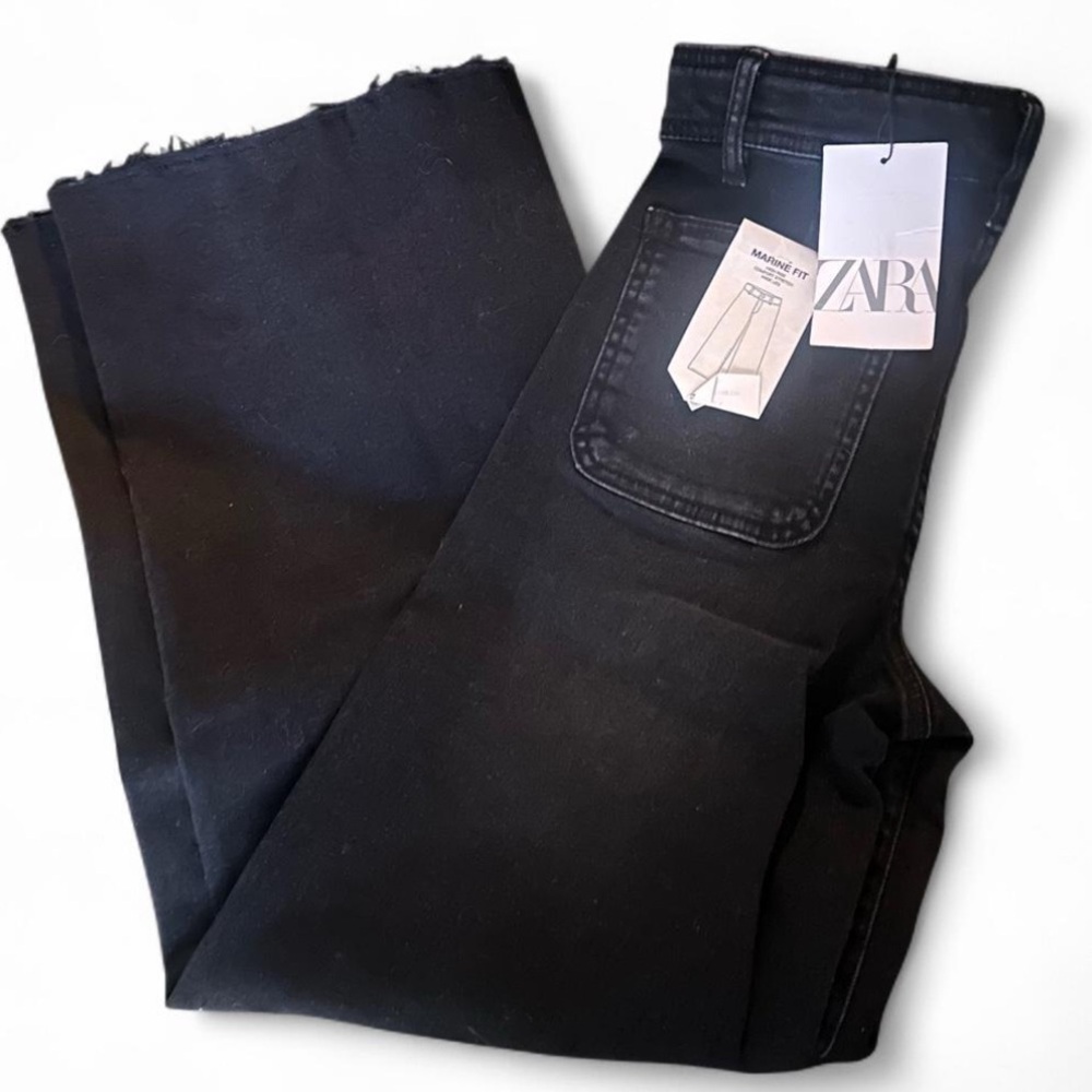 Girls Zara Marine Fit Black Jeans size 11/12